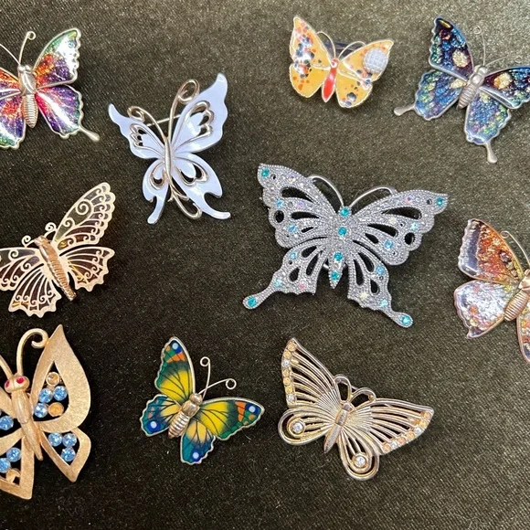 VTG and modern Butterfly Brooch lot - Picture 3 of 10